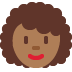 👩🏾‍🦱 woman: medium-dark skin tone, curly hair display on Twitter